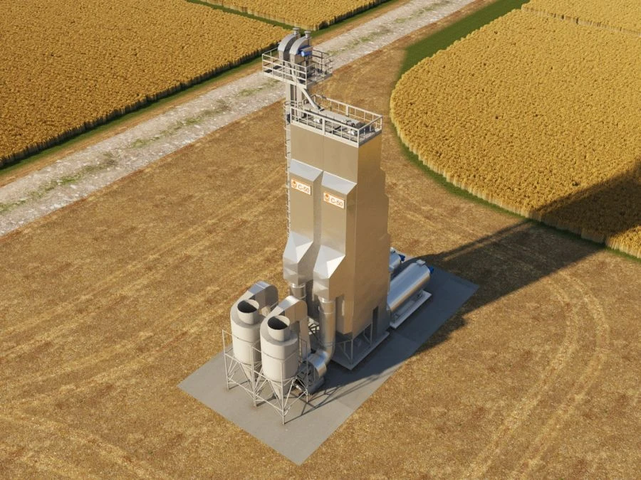 Grain dryer shaft modular type "C" C-50 "Standard" (direct heating, gas)
