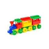 Constructor - Steam engine with two cars, Item 2044.