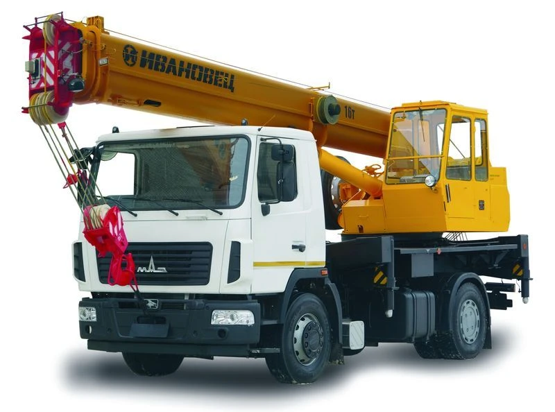 Truck crane KS-35715 and its modifications with the use of U7810.5 cab and its modifications manufactured by IMZ AVTOKRAN LLC an