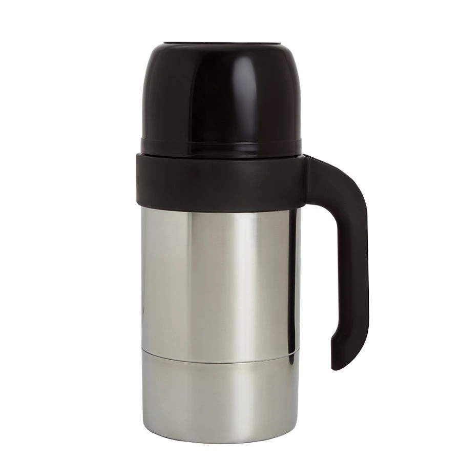 Household vacuum thermos with double flask made of corrosion-resistant steel with wide neck for liquid, food, ice, etc. type "K"