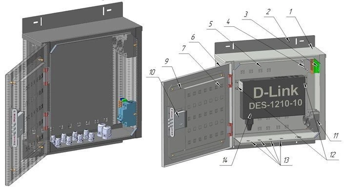 Outdoor telecommunication cabinet ???-?-450?400?170-??-?-?7-330