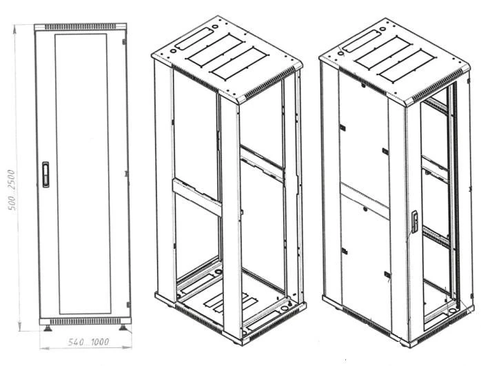 Telecommunication server cabinets DT Standart TLSSV 12-50U