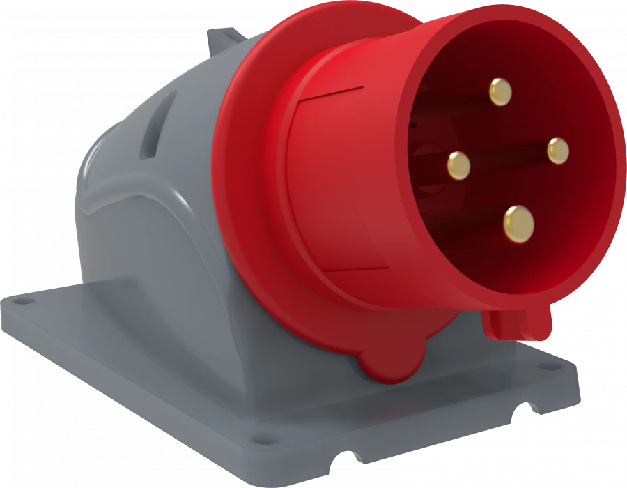 PSN52-032-4 Stationary plug SSI-524 32A-6h/380-415V 3P+RE IP44 MAGNUM IEC
