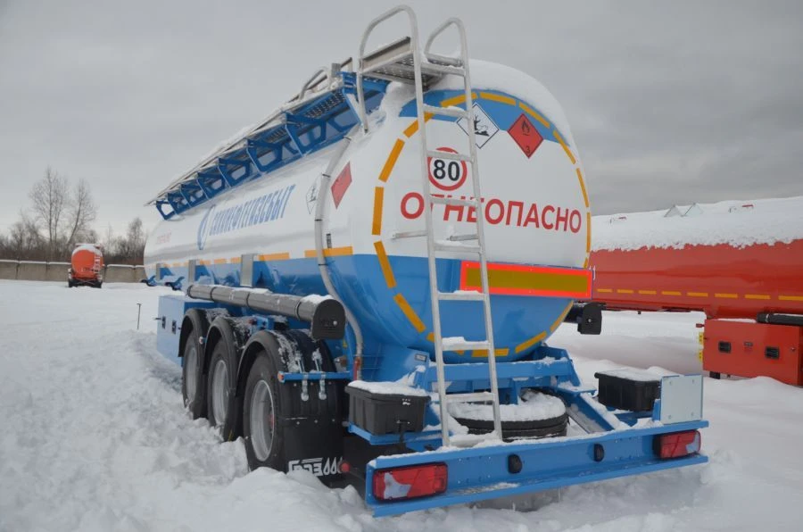 Semi-trailer-slurry tanker, type PPTS-3/6-3/12-23-3, modification 91392-0000010R with BPW HSFALM 9010-15 V36 axle units