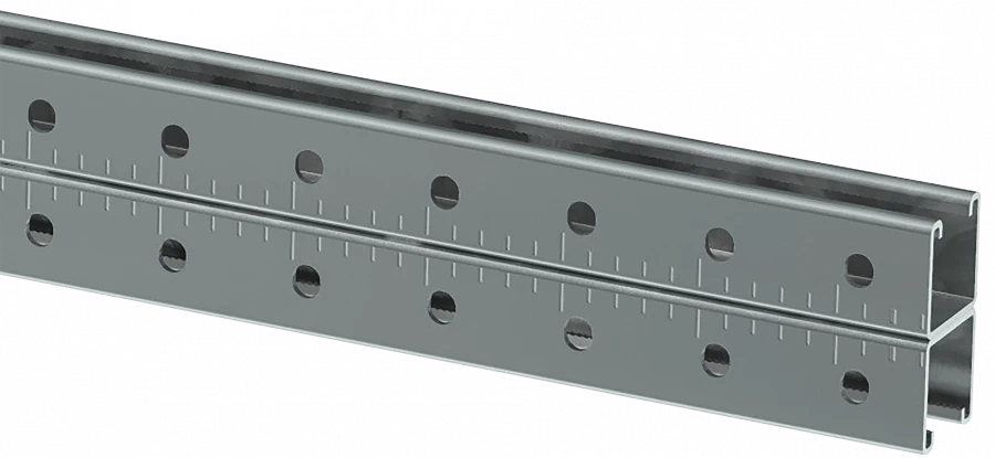 CLM50D-PSD-41-41-13-13-2-HDZ STRUT profile perforated double 41x41x1300-2,0 HDZ IEK