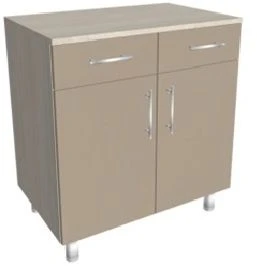 Two-door medical cabinet with drawers KSTTM 2-03