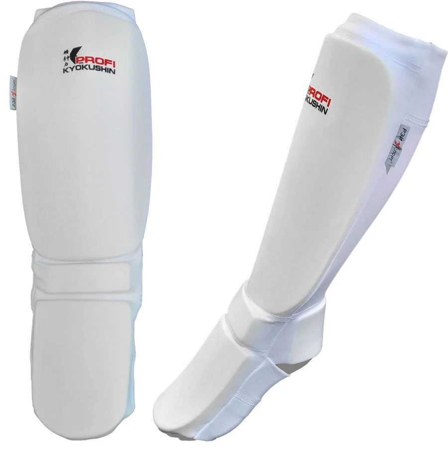 Shin and instep shields with tendon protection for Kyokushin Pro, art. no. Shch7401E.KP