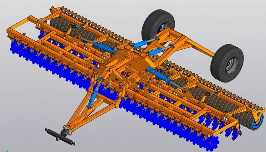 Folding disc harrow BDS-6x2P