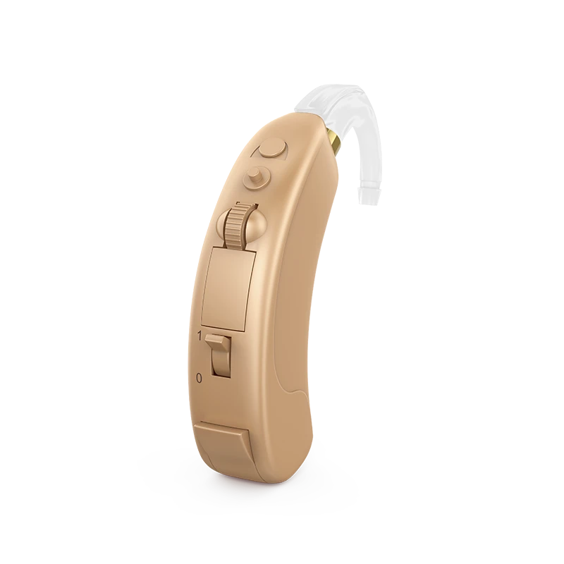 Electronic digital trimmer hearing aids, programmable air sound conduction behind-the-ear type "CRUIZ SP" according to TU 944