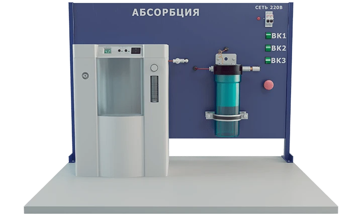 Laboratory installation for the study of absorption process (PAHP-IPAB)