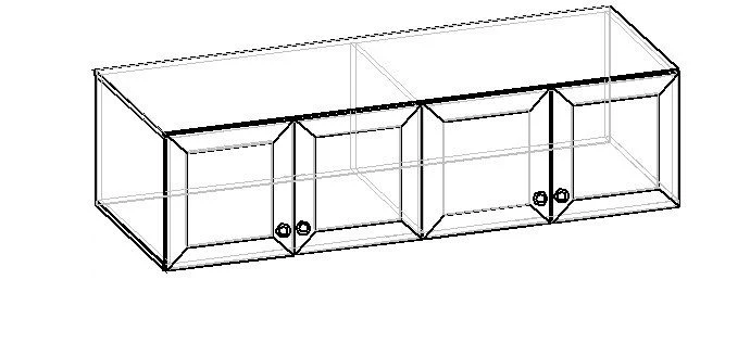Mezzanine for wide cupboard