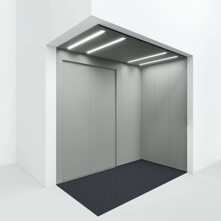 Electric passenger lift with machine room, model LP, capacity 630 kg, speed 1,0 m/s.