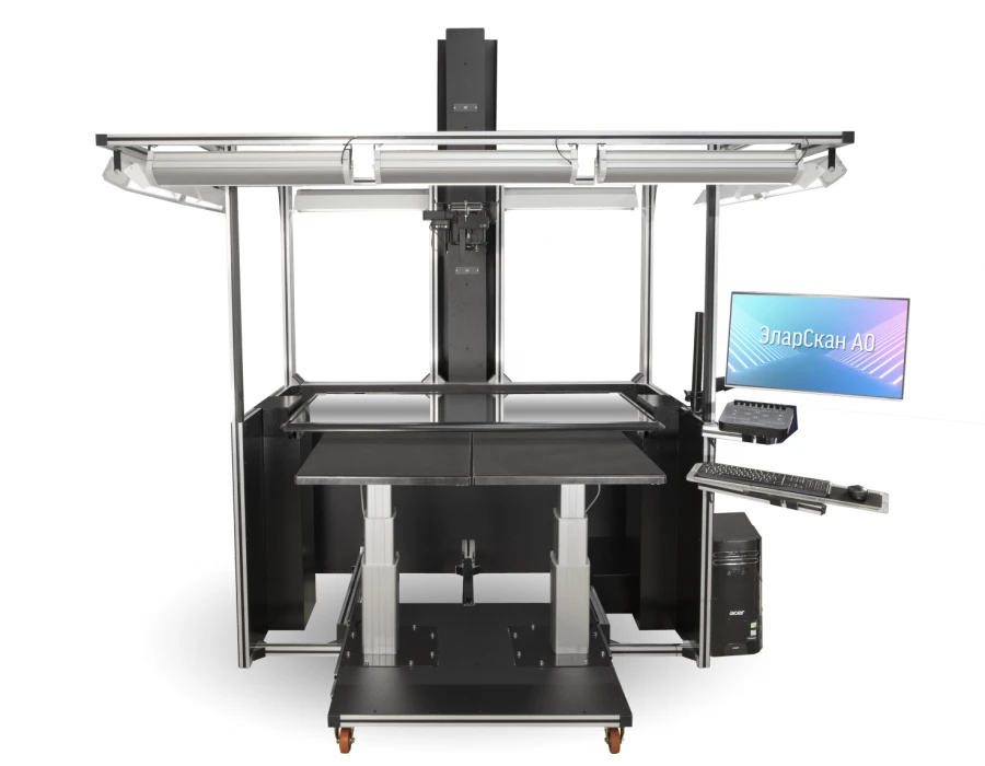 Planetary scanner ElarScan A0-XYYYYYYZZBB, where X - type of modification (may be absent), Y - type/model of camera, Z - type of