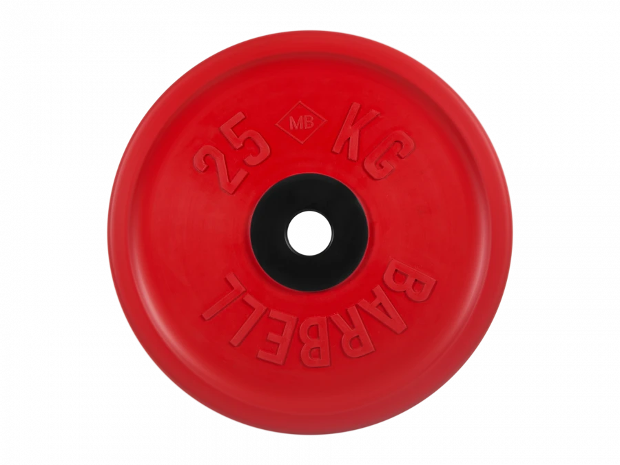 MB-PltCE-25 Rubber disc "Euro-Classic", red, 51 mm, 25 kg