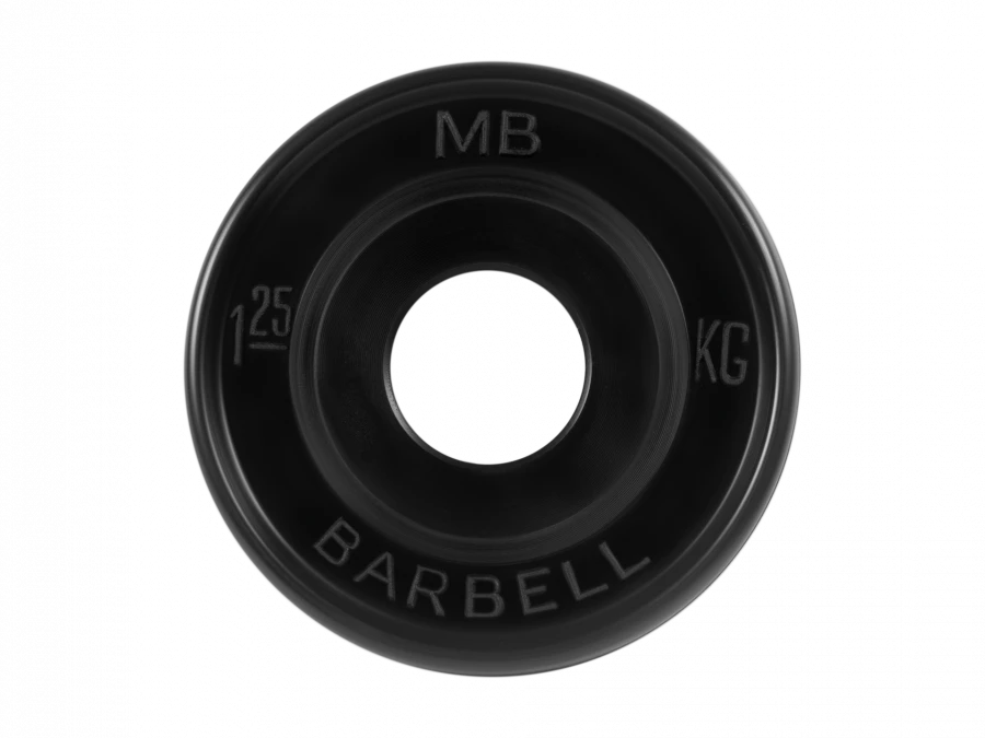 MB-PltBE-1,25 Rubber disc "Euro-Classic", black, 51 mm, 1,25 kg