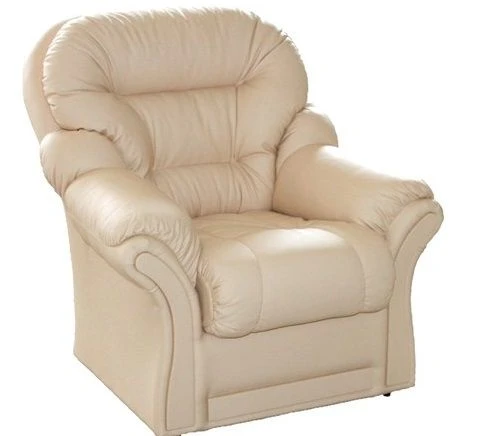 Upholstered armchair view 1