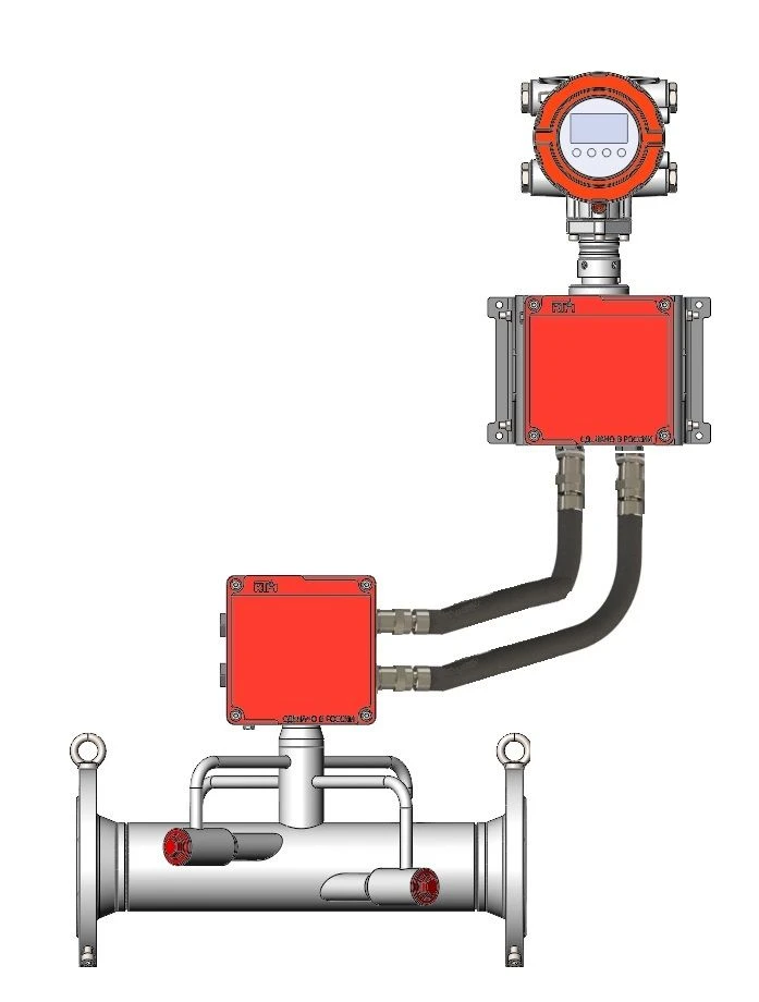 Ultrasonic ultrasonic liquid flowmeter UZS-1M version P