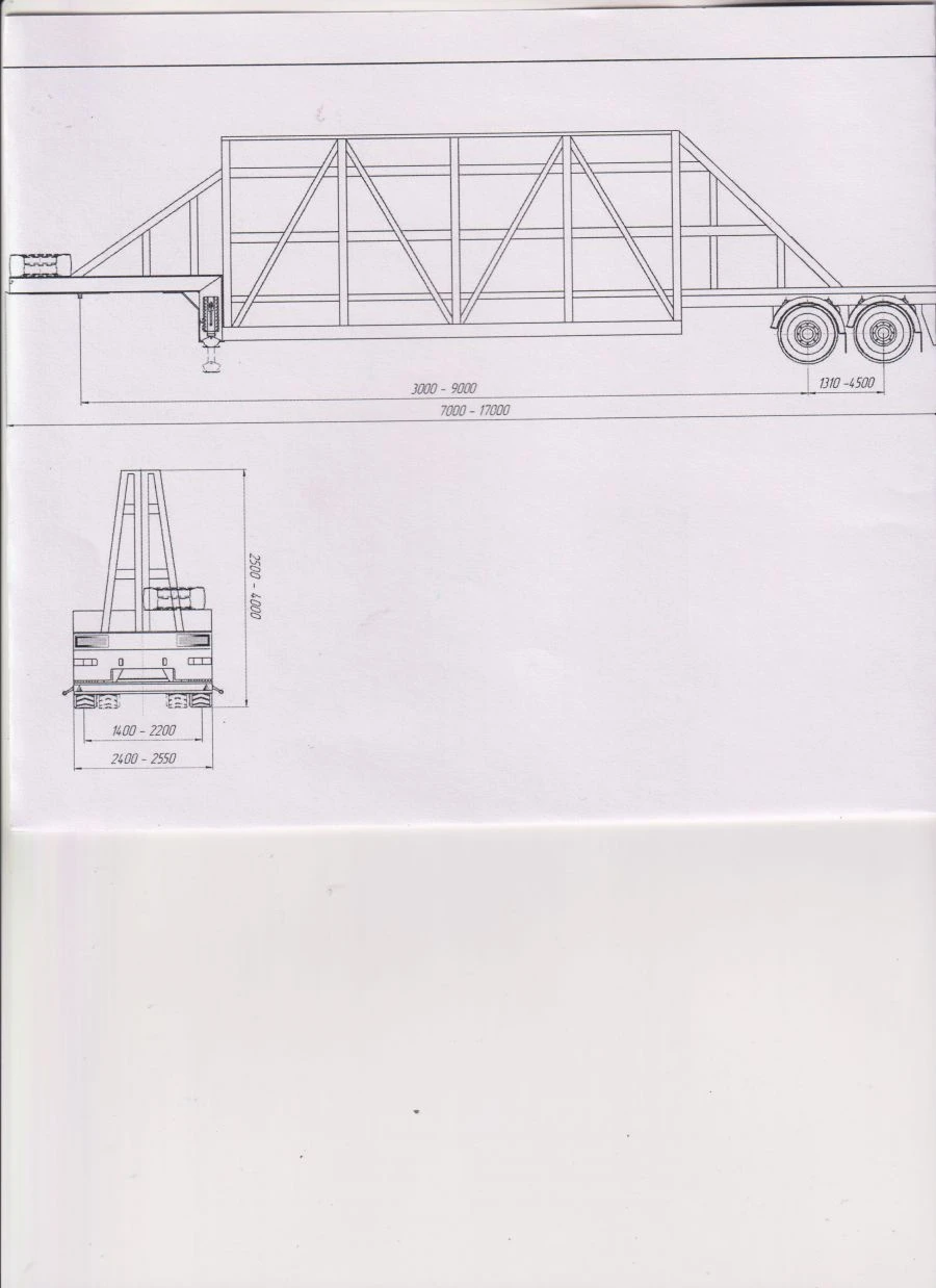 Semi-trailer panel carrier PP-2-2