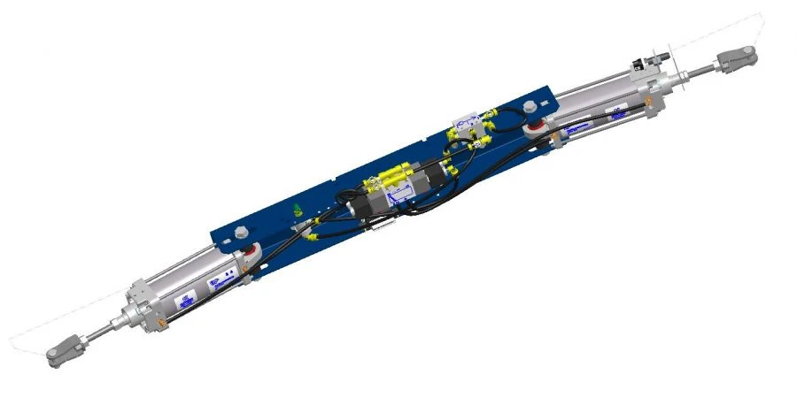 Vehicle door pneumatic actuator 40N2R63/116T1B100