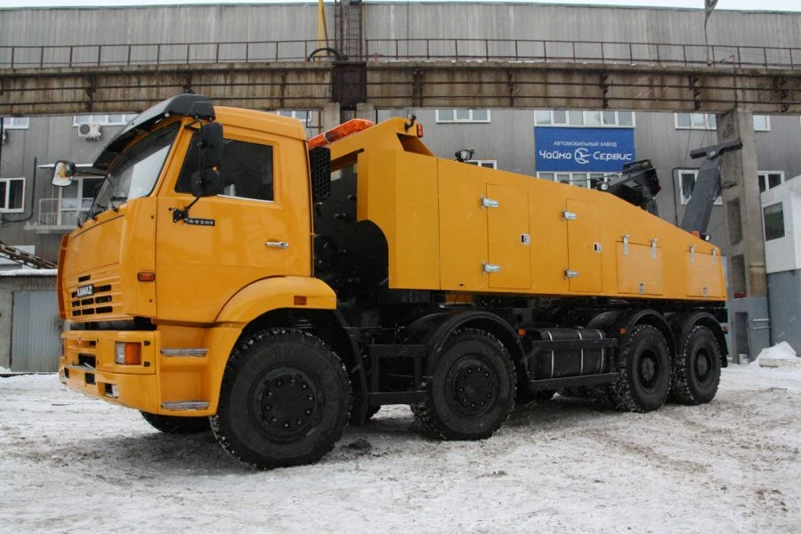 Partial-loading tow truck of modification 2784GT, on chassis KAMAZ-65201