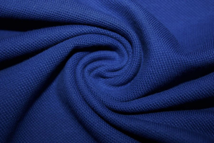 Melange knitted fabric mixed lacoste with lycra 70% cotton, 25% polyester, 5% lycra