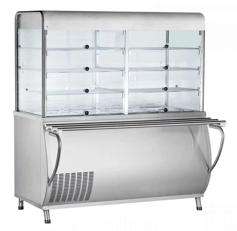 Refrigerated high-temperature display counter with neutral cabinet ???(?)-70?-?-??