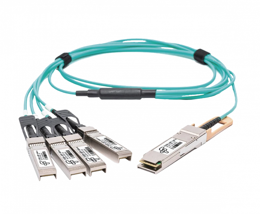 Cable Assembly (AOS Module) FT-QSFP+/4SFP+CabA-x