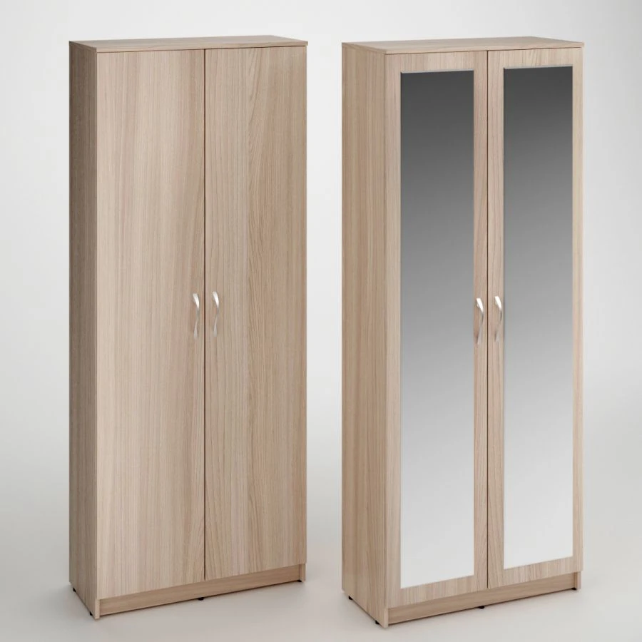 Closed high cupboard with 2 doors