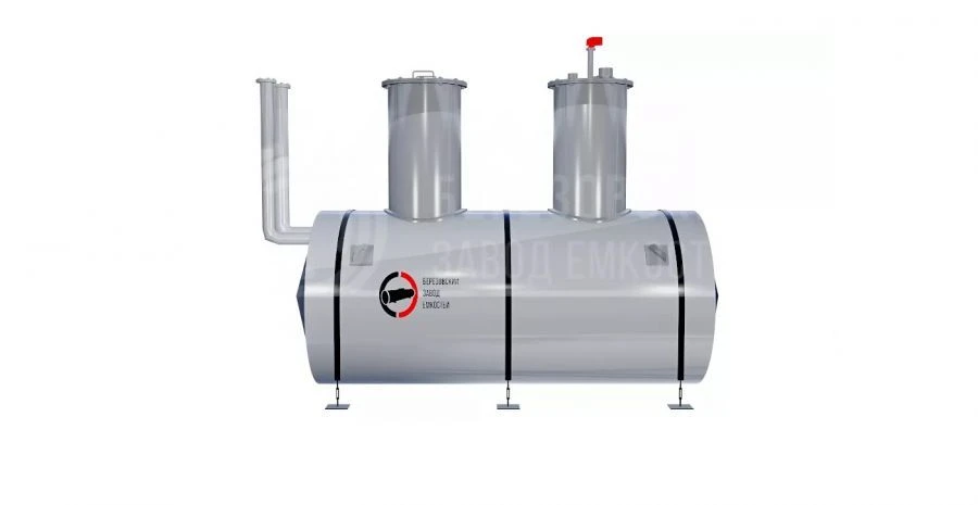 Horizontal steel underground tank 50 m3 type RGSP-50