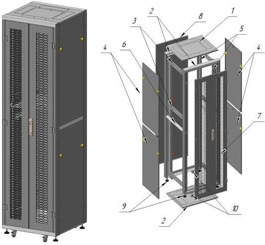 Telecommunication cabinet ??-?-42U-600?2015?2015?600-2??