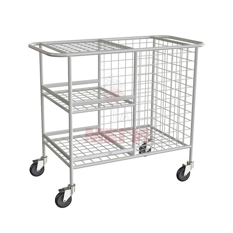 TVo-01-MSK(MSK-507) Trolley with side lattice metal basket and three side lattice metal baskets, with three side lattice metal b