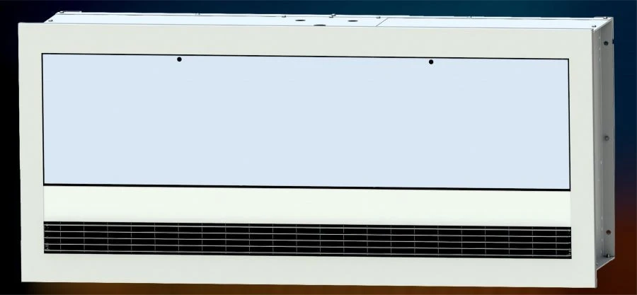 Electric stationary heat curtains with water heat exchanger, trade mark "KALASHNIKOV", model KAC-AD30xxW, where xx -