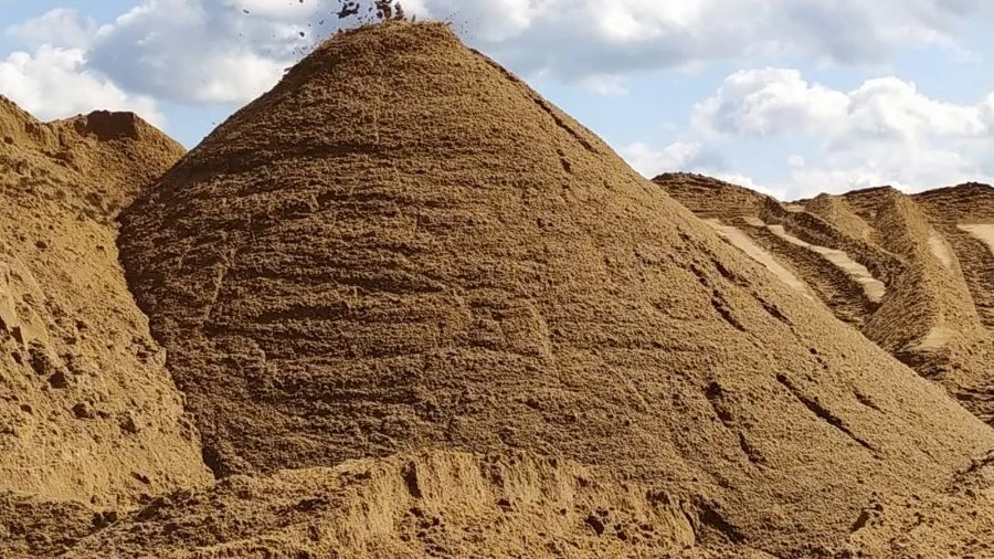 natural sand for construction works of 1st class (washed), coarse Sychevskoye deposit, Moscow region