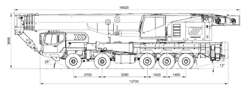 Self-propelled jib crane KS-84713-6 and its modifications, on base chassis MZKT-750001-020