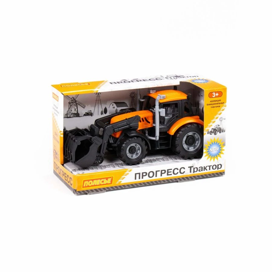 Agricultural inertia loader "Progress" (orange) (in box), Item No. 91758