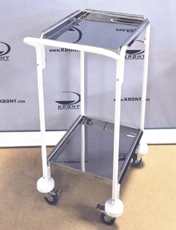 Medical trolley universal TM-"KRONT" according to TU 32.50.50-090-11769436-2023 in version TMp-"KRONT"-7m