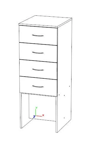 Cupboard for reading forms