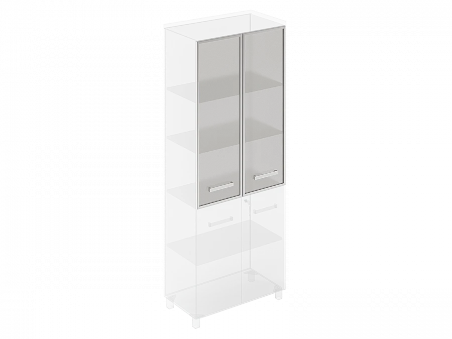 Diplomat series: glass doors in profile (set of 2 pcs.) 019