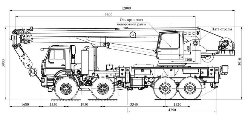 Crane automobile KS-55729-5B and its modifications (with the use of the cabin KS-55713.52.100-6 and its modifications) (special,