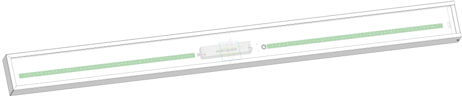 Luminaire Econex Office ED 1200x100 18 CRI90 EM