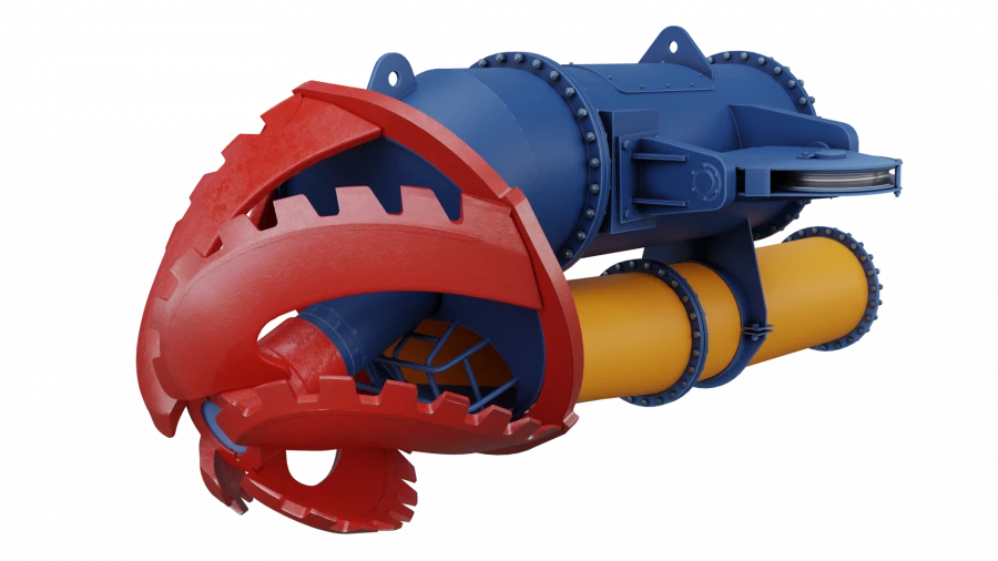 Milling module of the ground intake device