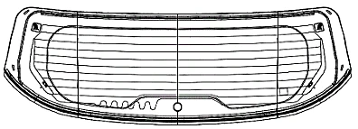 Great Wall A01 rear window (colour Y) Code 00479TRW00002