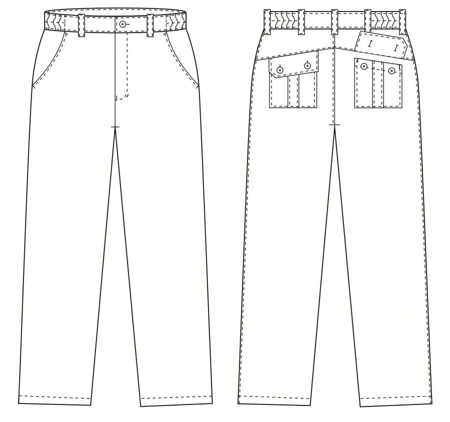 Trousers for officers of internal affairs bodies of the Russian Federation participating in peacekeeping missions
