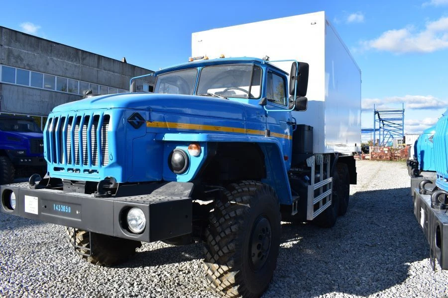 Special shift truck on Ural 43206-1151-61 chassis. GIRD brand. Type 5849HA. Modification 5849HA-0002010. Execution of the load b