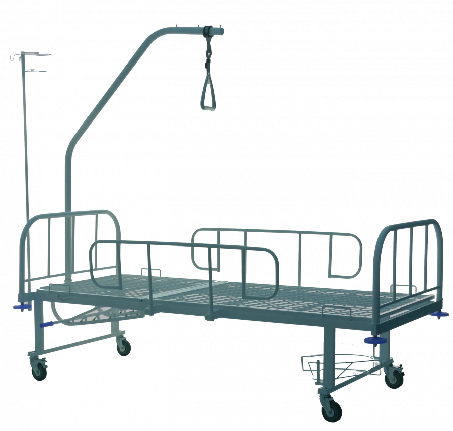 Functional bed for medical institutions according to TU 9452-001-81150649-2011 two-section KMMR (BY-102) with accessories