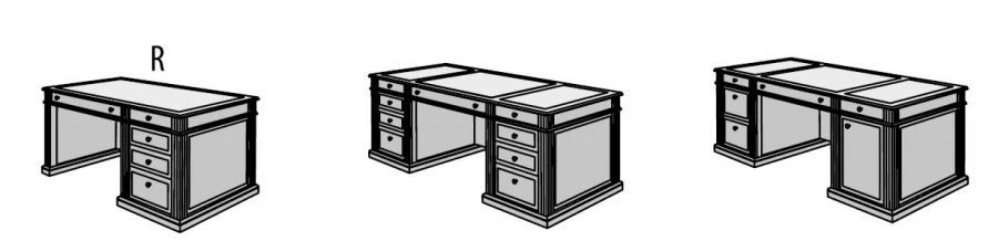 Executive desk. Set of furniture "Dante"