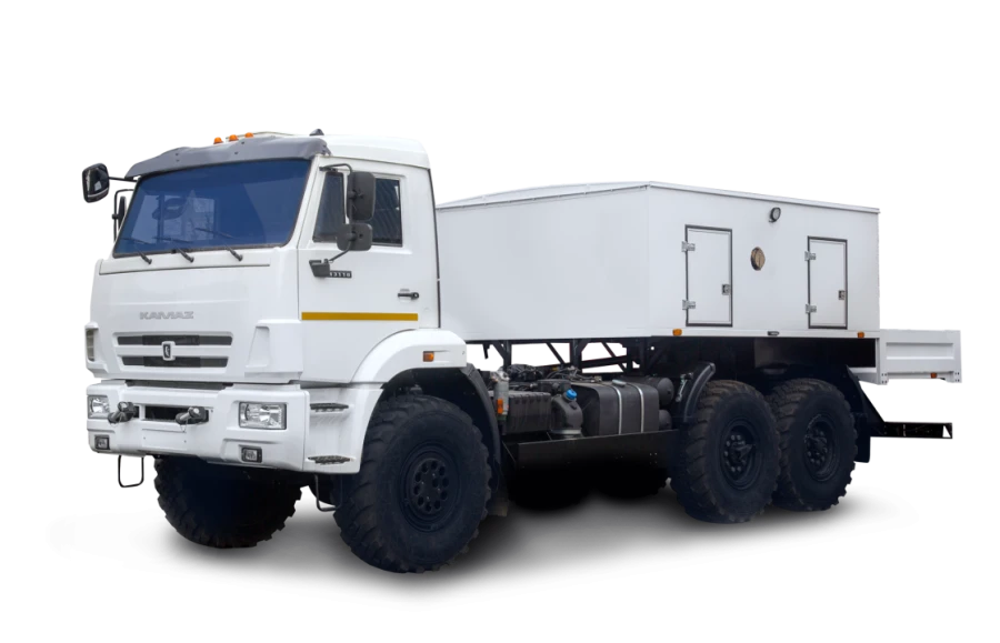 Universal (unified) engine heater UMP-400 Black sun 80-TV on chassis KAMAZ 43118