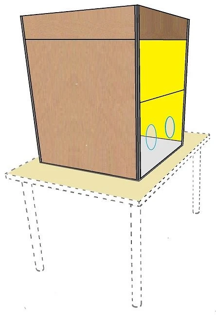 Laboratory table cabinet project SI56.13.25.00