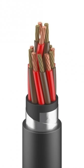 Multicore thermoelectrode cable with multi-conducting conductors, KMTGVEB grade