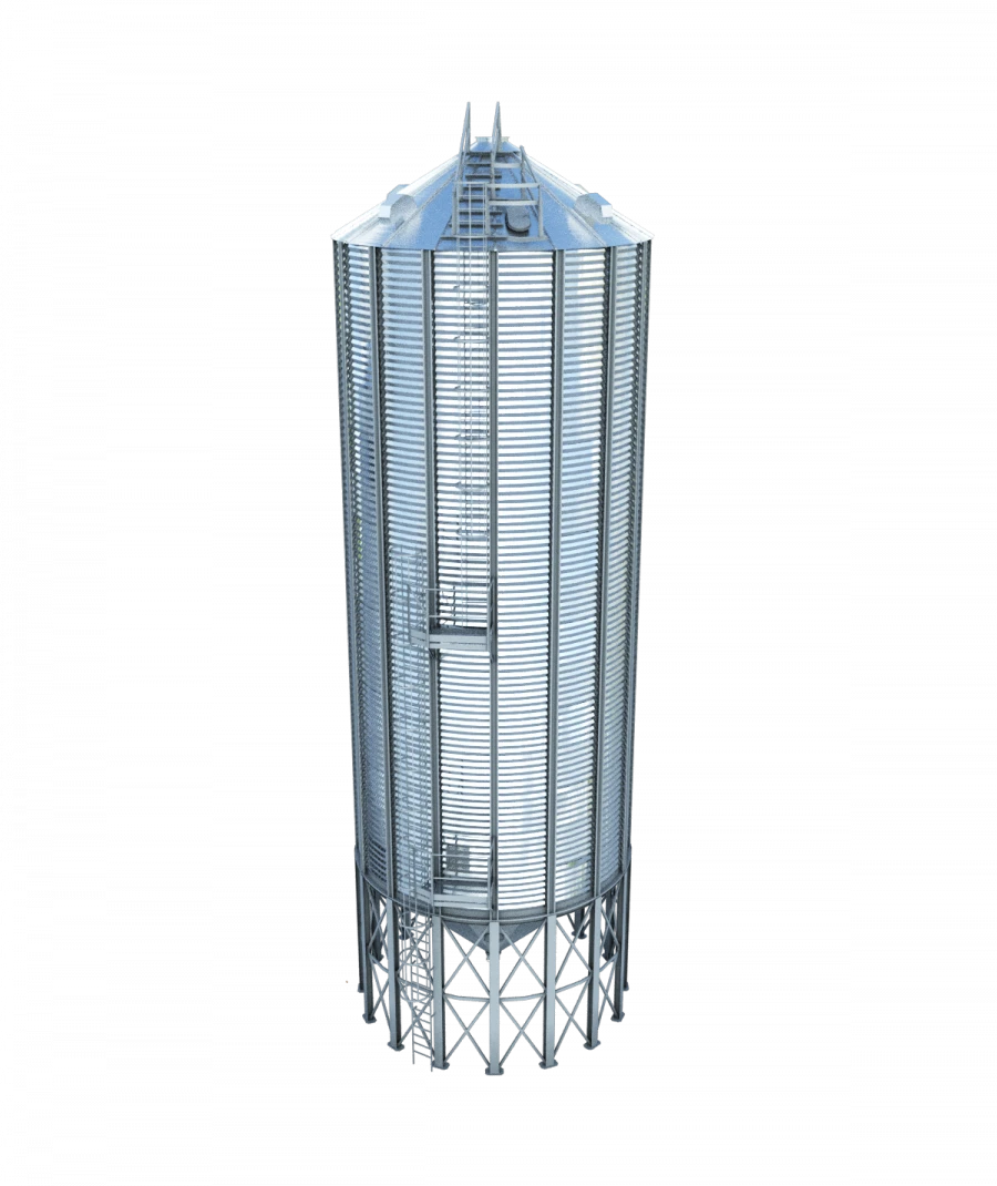 Metal silo with cone bottom SK246-2-6,4/6